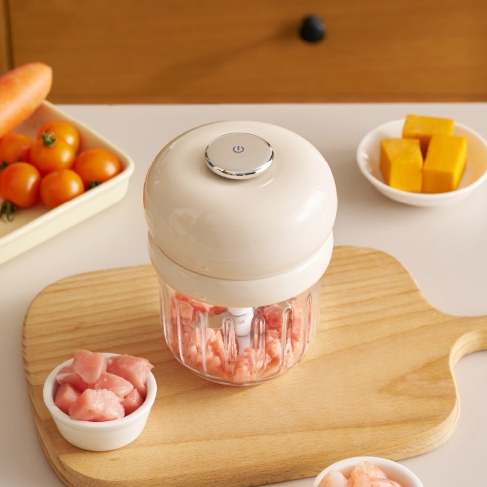 350ml電動ガーリックチョッパー、ワイヤレスUSB充電式ベ - Baby Food Maker のレビューと価格