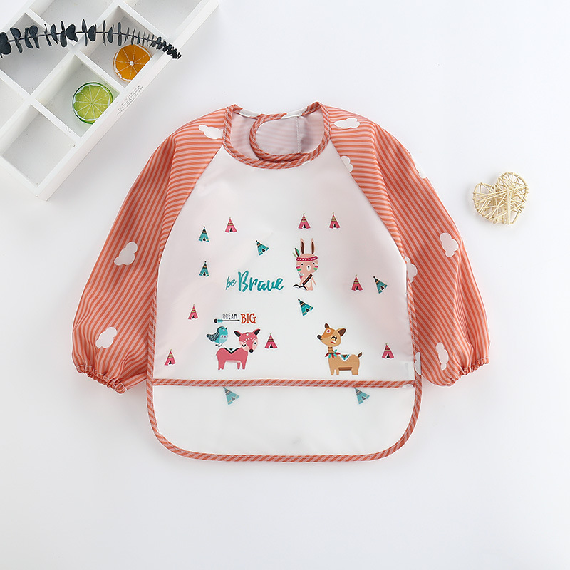 ベビーよだれかけかわいいカラフルな漫画防水よだれかけ幼児食べ - Baby Food Apron のレビューと価格