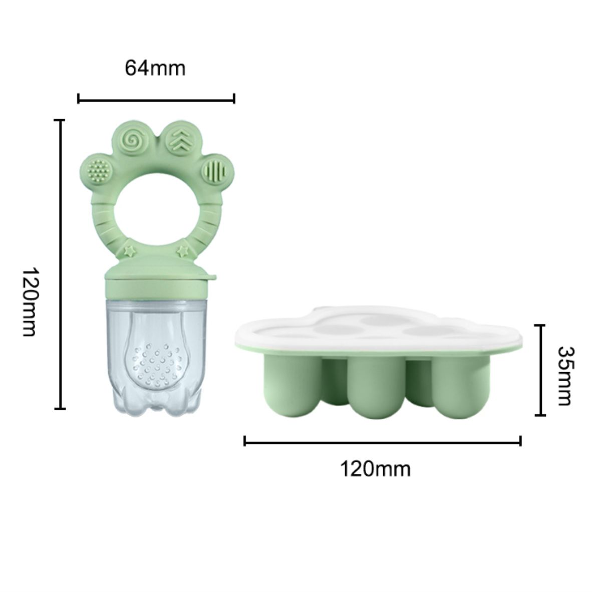 ベビーフルーツフードフィーダー＆フリーザーニブルトレイコンボ - Baby Food Guide のレビューと価格