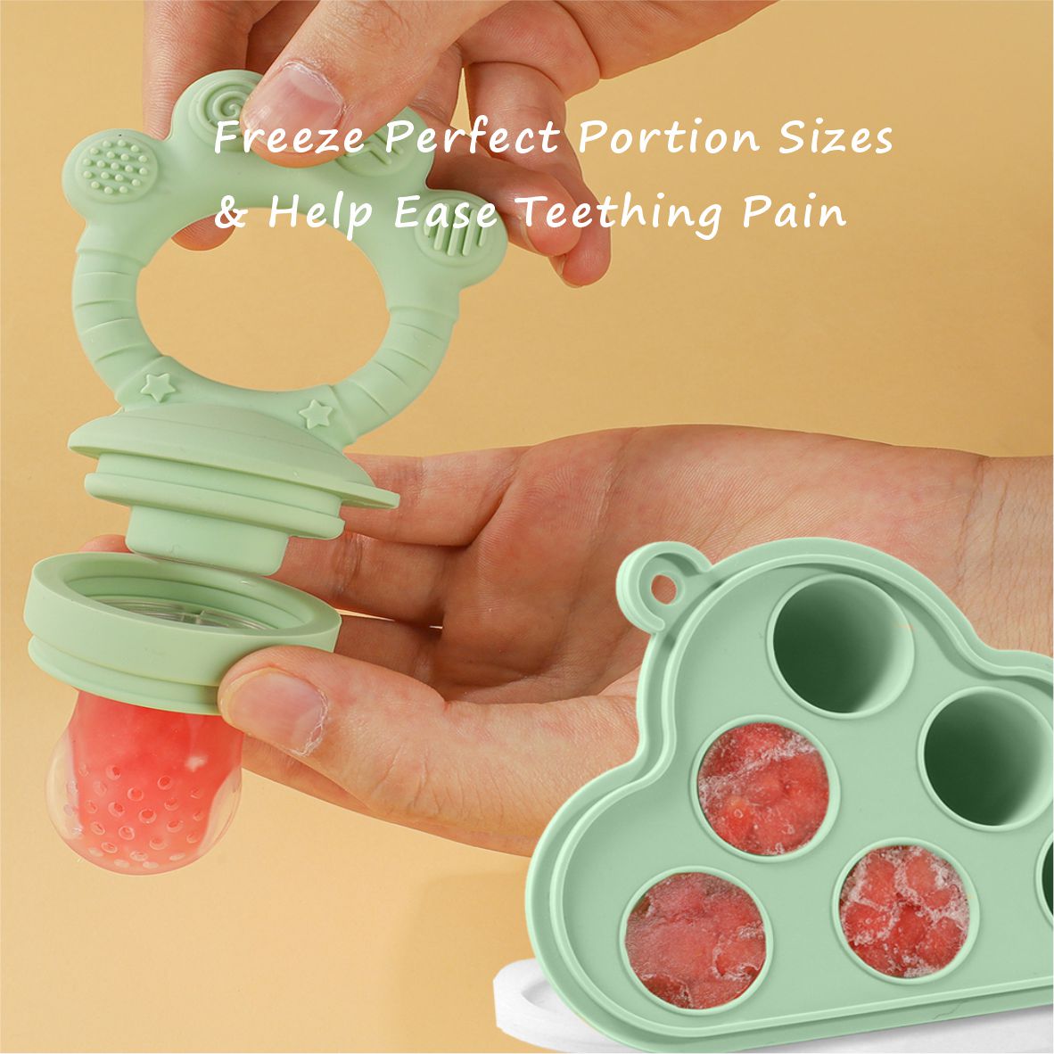 ベビーフルーツフードフィーダー＆フリーザーニブルトレイコンボ - Baby Food Guide のレビューと価格