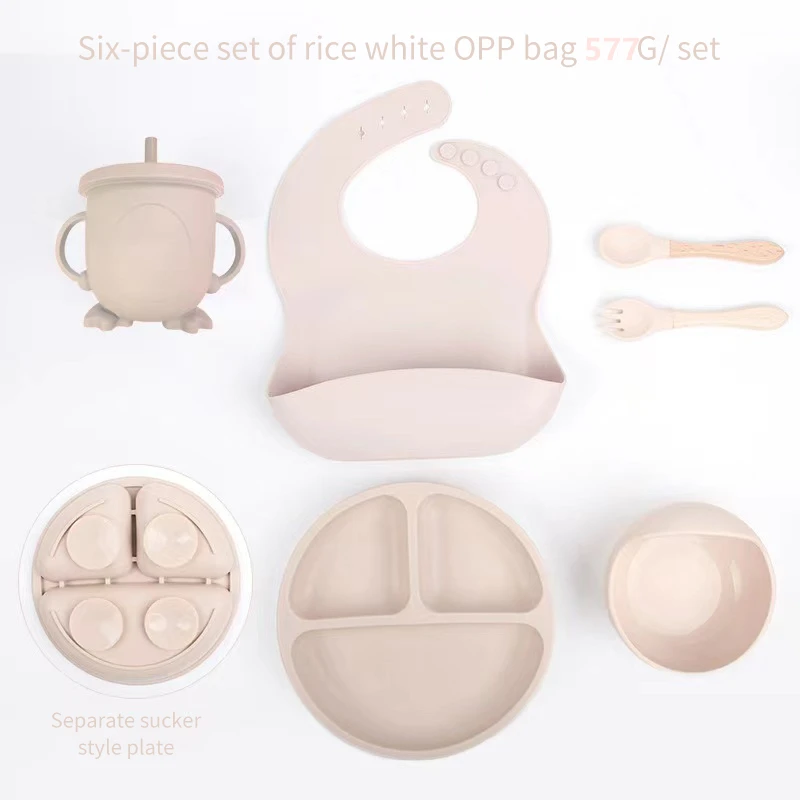 子供用シリコンミールセット、ベビートレーニングカトラリー、6 - Baby Food Equipment のレビューと価格